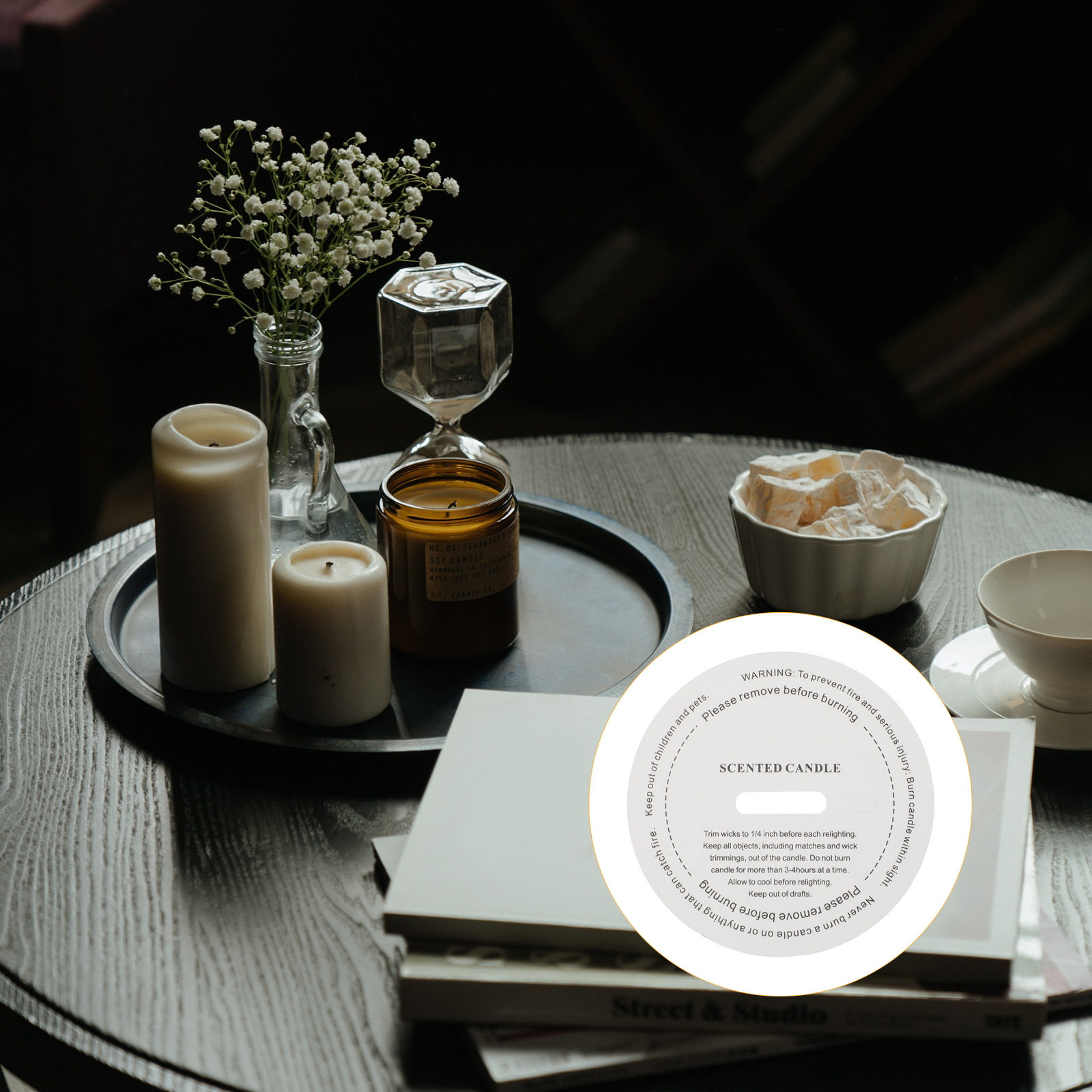 Candle Supplies In - 10Pcs Sticker Paper DIY Handmade Labels