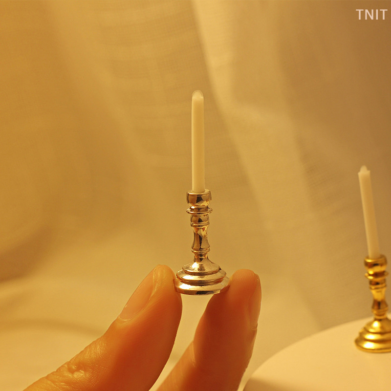 Candle Quotes - [J] 1Pair 1:12 Dollhouse Miniature Candle