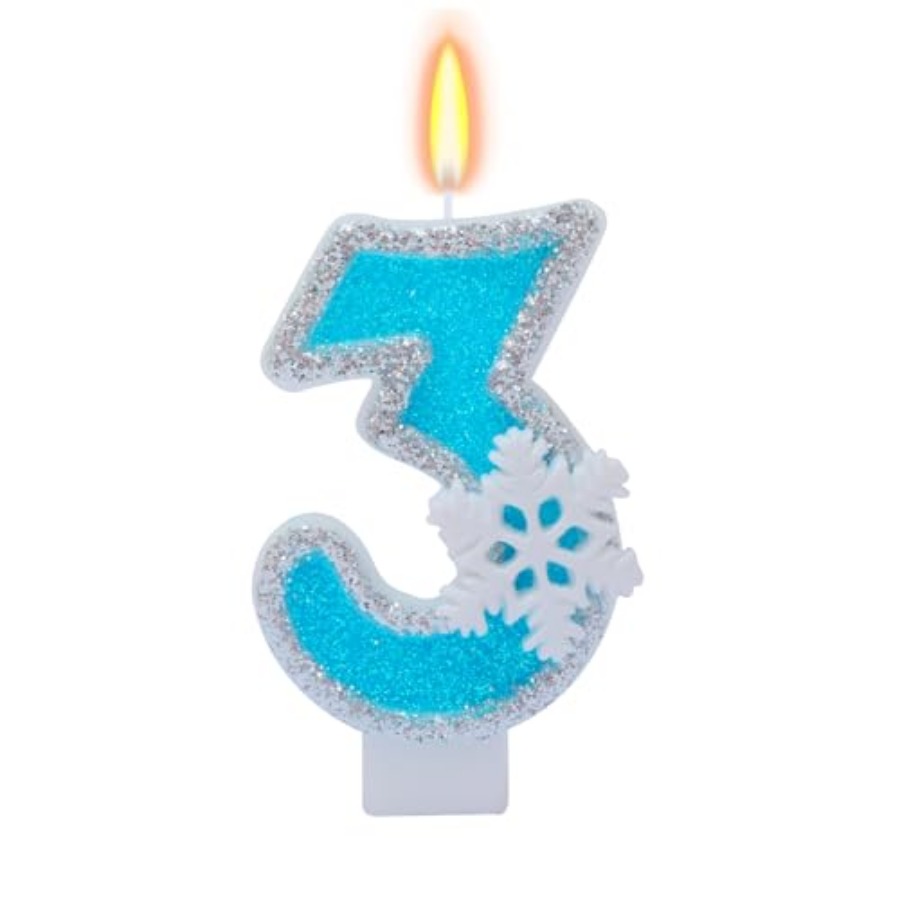 Candle Supplies In - Blue Frozen Birthday Party Decorations, White