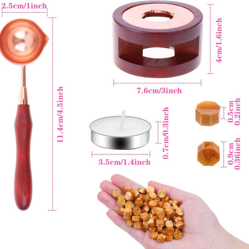 Wax Seal Set Includes 200 Gold - Candle Zero reseña y precio