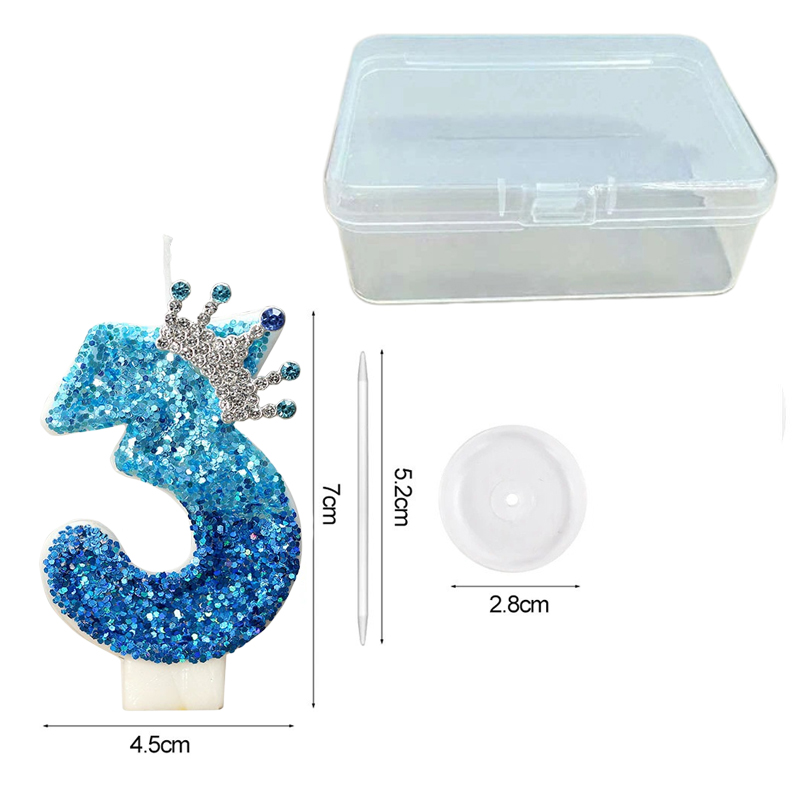 Creative Peacock Blue Crown Di - Candle Supplies In reseña y precio