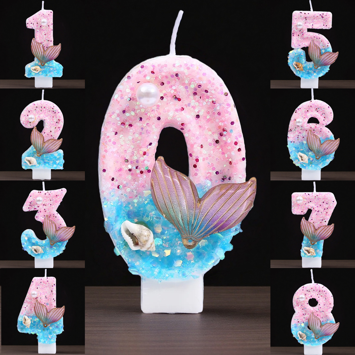 Gradient Blue Shell Pearl Crea - Candle Supplies In reseña y precio