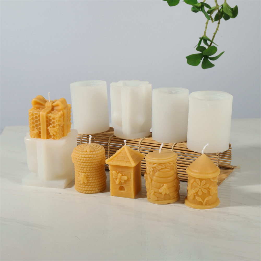 Honeycomb Bow Gift Box Silicon - Candle Supplies Beeswax reseña y precio
