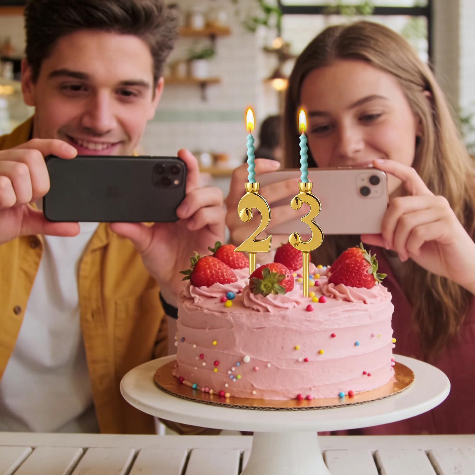 Number Birthday Candle Holders - Candle Supplies In reseña y precio