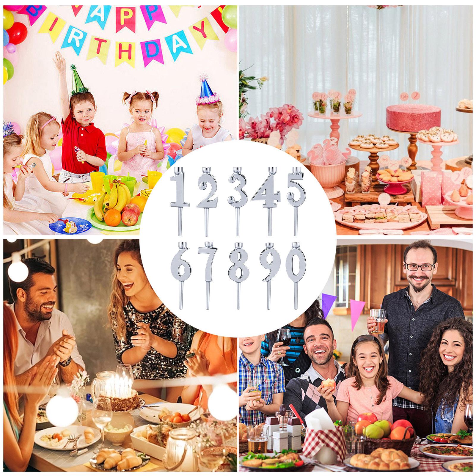 Number Birthday Candle Holders - Candle Supplies In reseña y precio