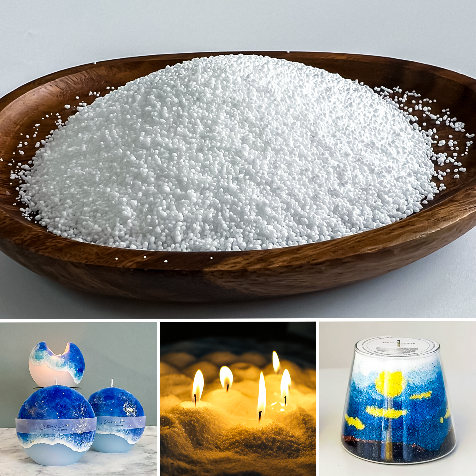 500g-1kg Sand Wax Ice Flower W - Candle Supplies To Make Candles reseña y precio