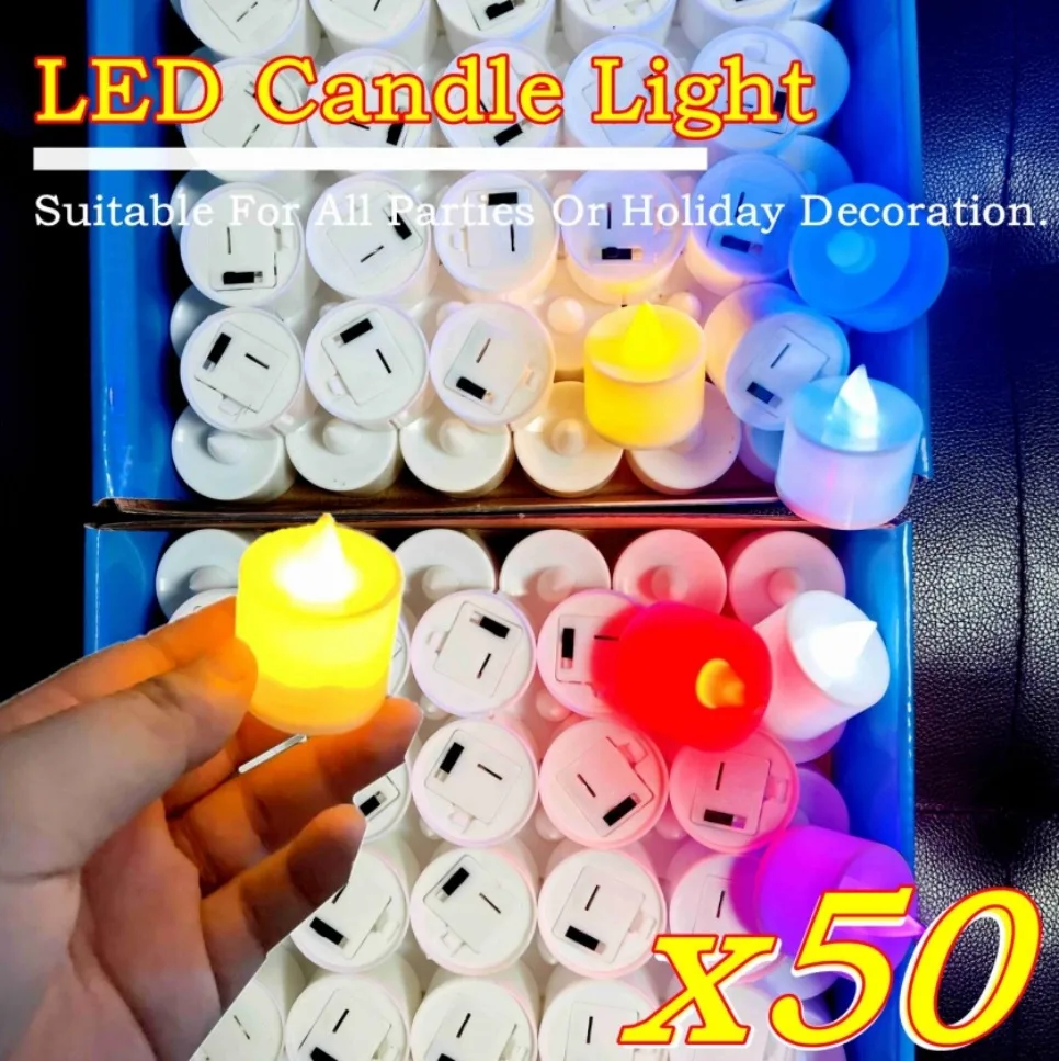 50/24PCS Colorful LED Simulati - Candle Zero reseña y precio