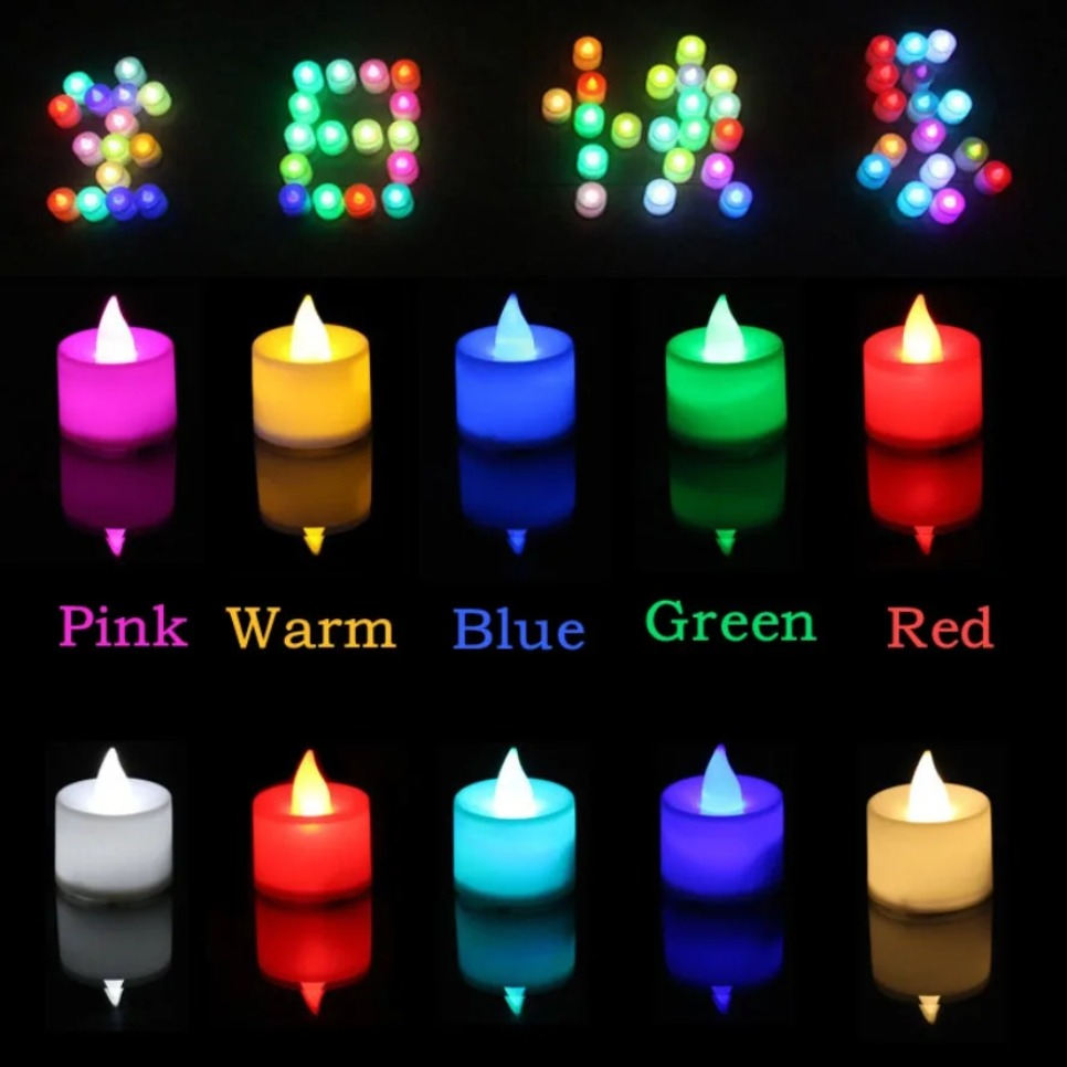 50/24PCS Colorful LED Simulati - Candle Zero reseña y precio