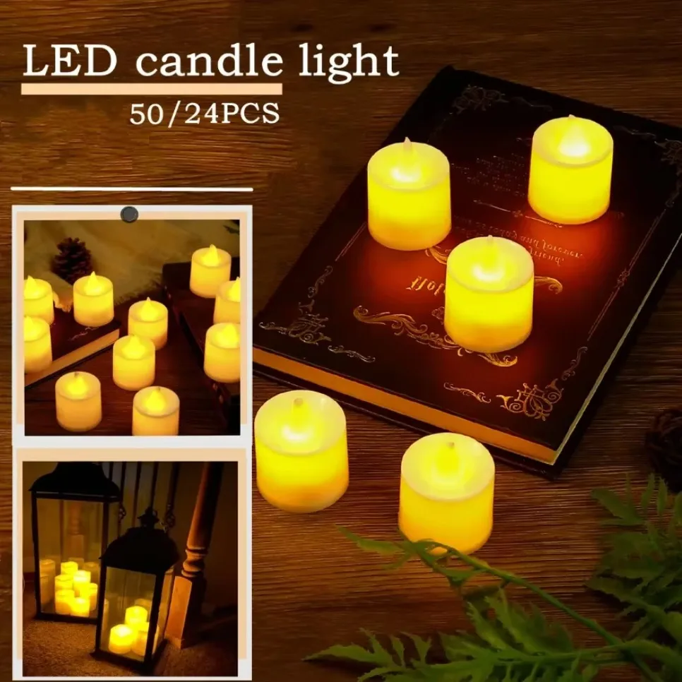 50/24PCS Colorful LED Simulati - Candle Zero reseña y precio