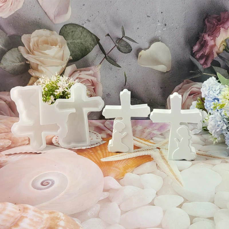 Cross Little Boy And Girl Pray - Candle Quotes reseña y precio
