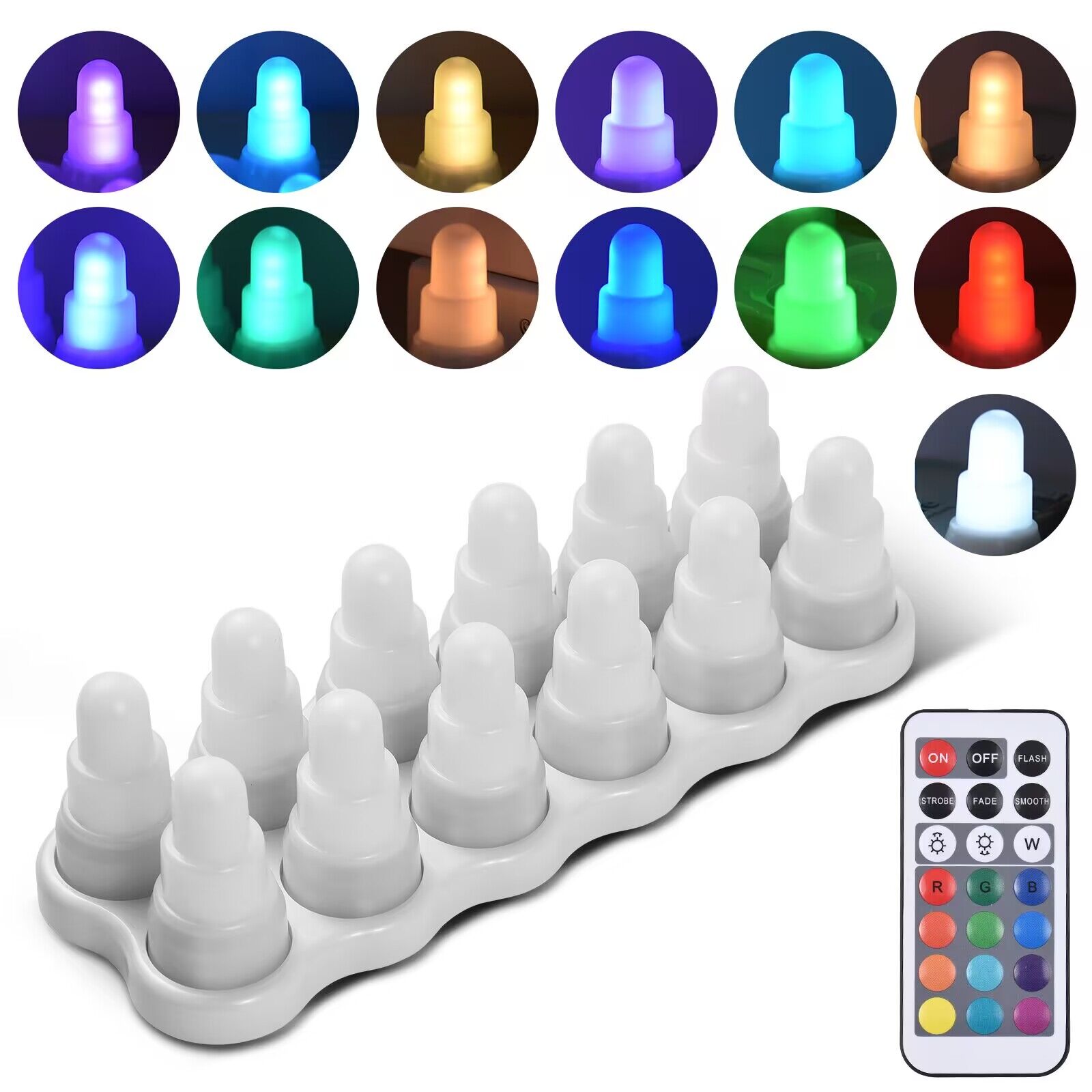 Set of 12 Remote Controlled Wi - Candle Zero reseña y precio