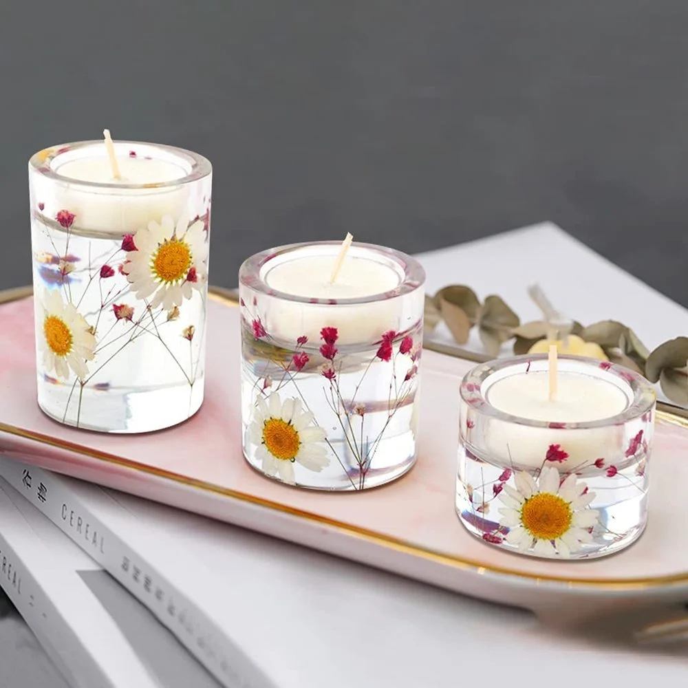 Tea light Candle Holder Resin  - Candle Quotes reseña y precio