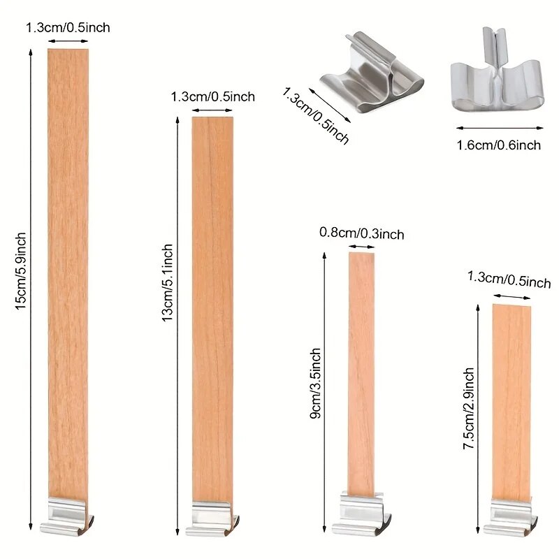 30pcs High Quality Wooden Cand - Candle Supplies Beeswax reseña y precio