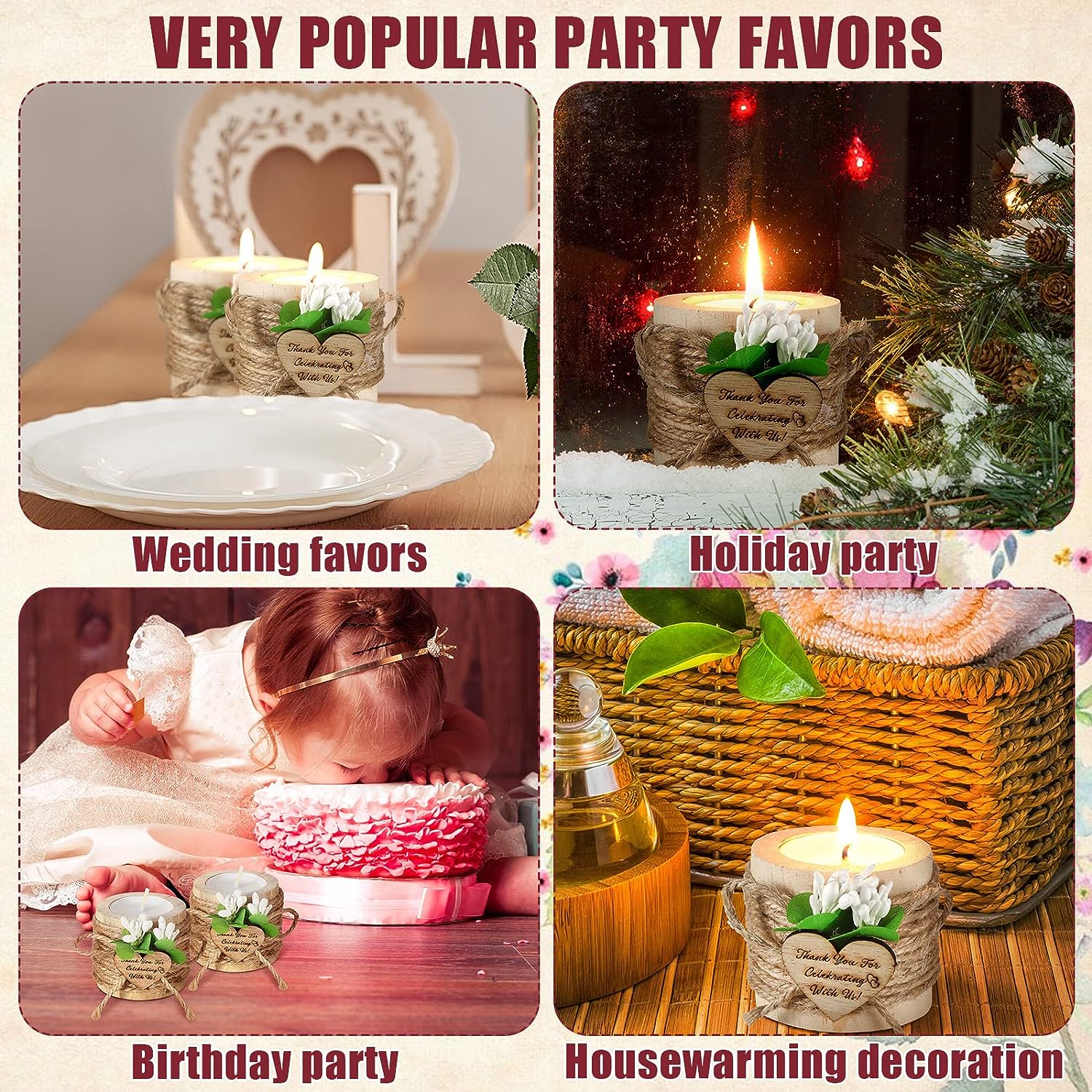 6/12/24PCS Guest Gift Candle f - Candle Zero reseña y precio