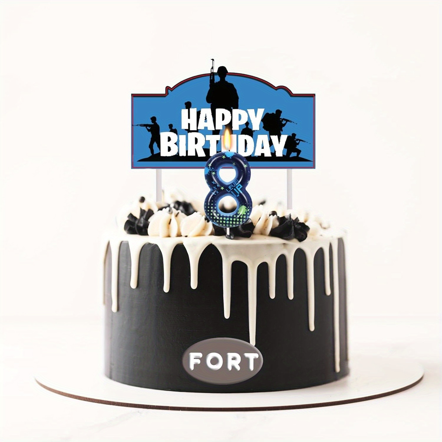 Blue Game Boy 0-9 Birthday Can - Candle Supplies In reseña y precio