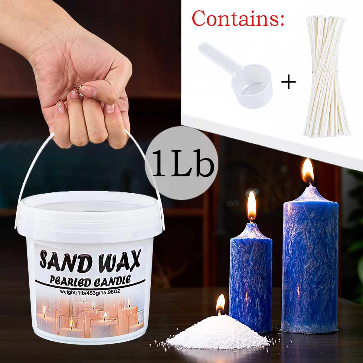 Upgraded Barrels 1Lb/453g Sand - Candle Supplies To Make Candles reseña y precio