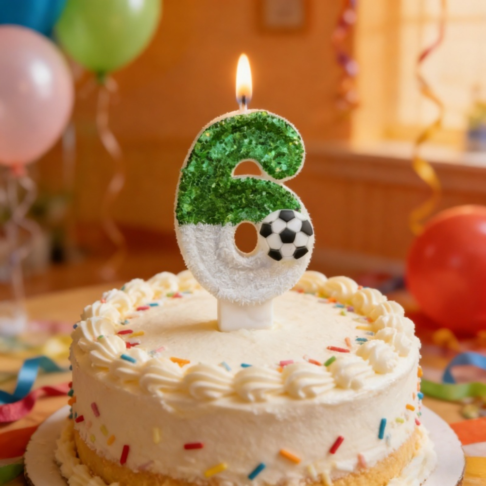 Football Shape Number Cake Can - Candle Supplies In reseña y precio