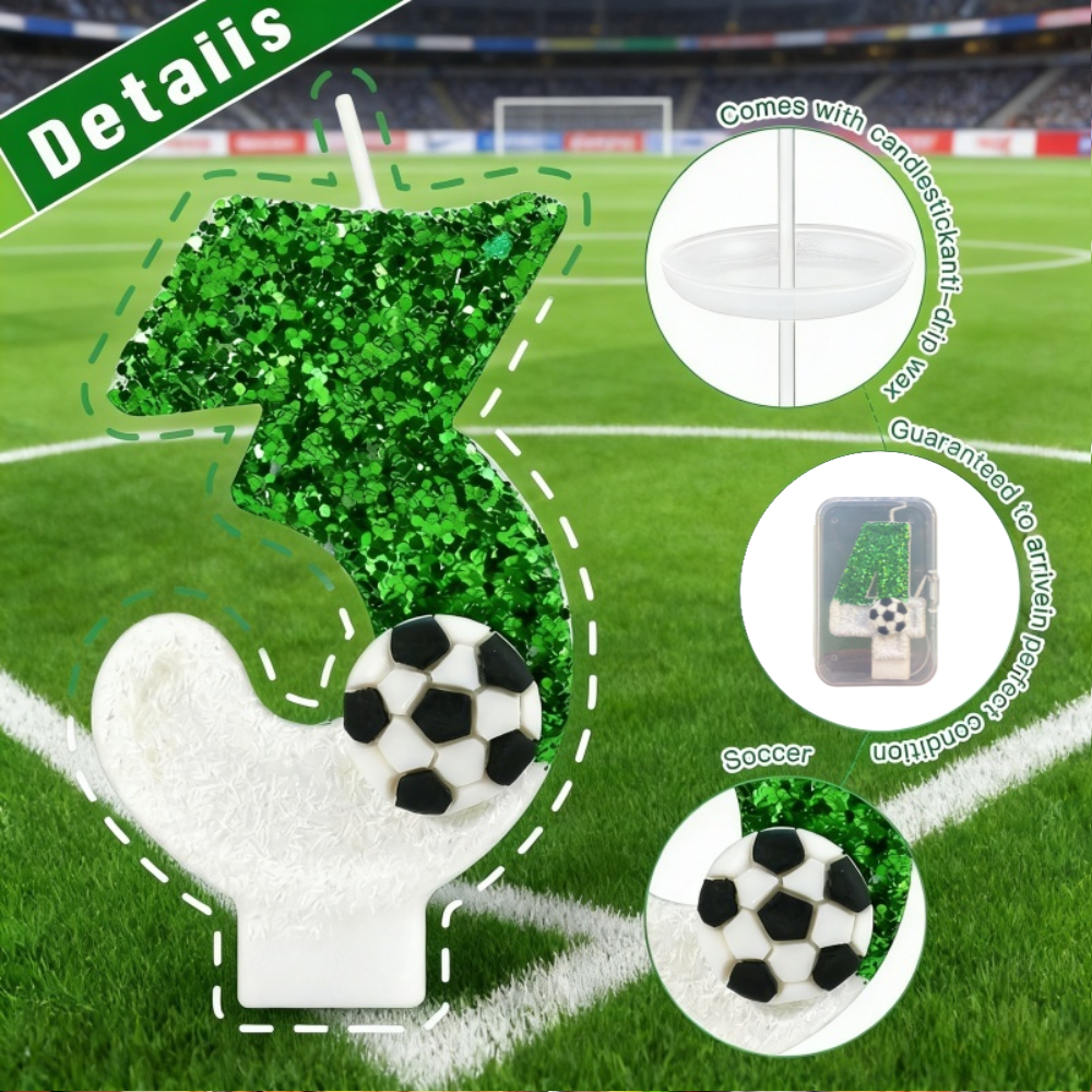 Football Shape Number Cake Can - Candle Supplies In reseña y precio
