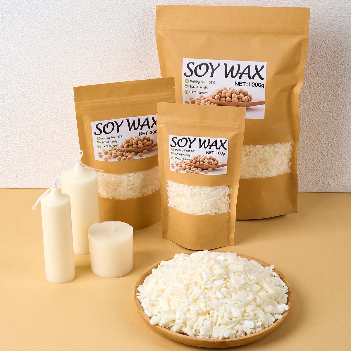 1 Pounds Pure White Soy Wax Fo - Candle Making Supplies For Beginners reseña y precio