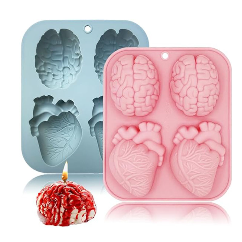 Human Brain And Heart Silicone - Candle Supplies To Make Candles reseña y precio