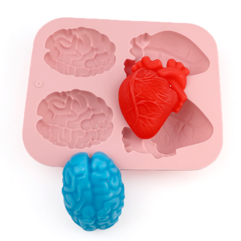 Human Brain And Heart Silicone - Candle Supplies To Make Candles reseña y precio