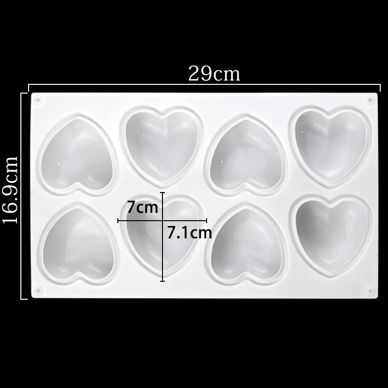 Love Heart Silicone Soap Mold  - Candle Making Supplies For Beginners reseña y precio
