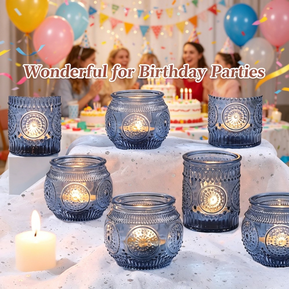 Vintage Embossed Glass Tealigh - Candle Zero reseña y precio