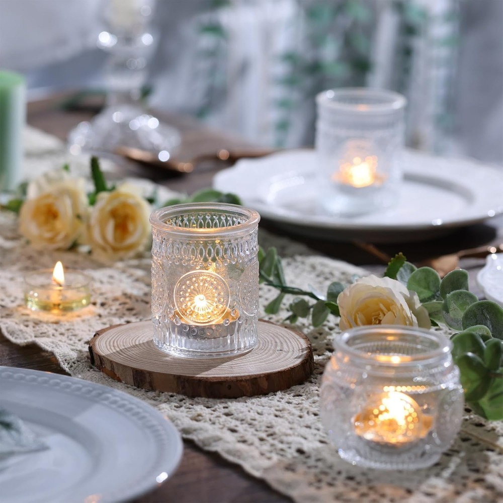 Vintage Embossed Glass Tealigh - Candle Zero reseña y precio