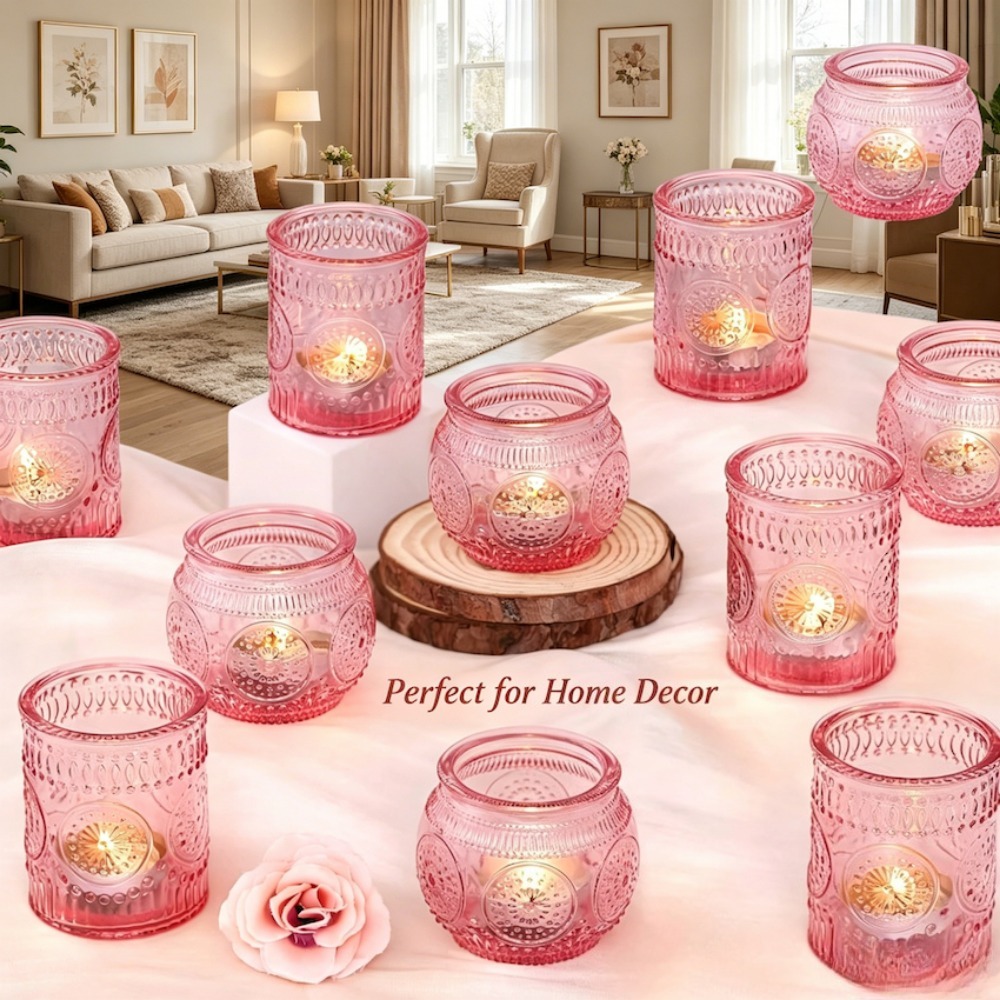 Vintage Embossed Glass Tealigh - Candle Zero reseña y precio