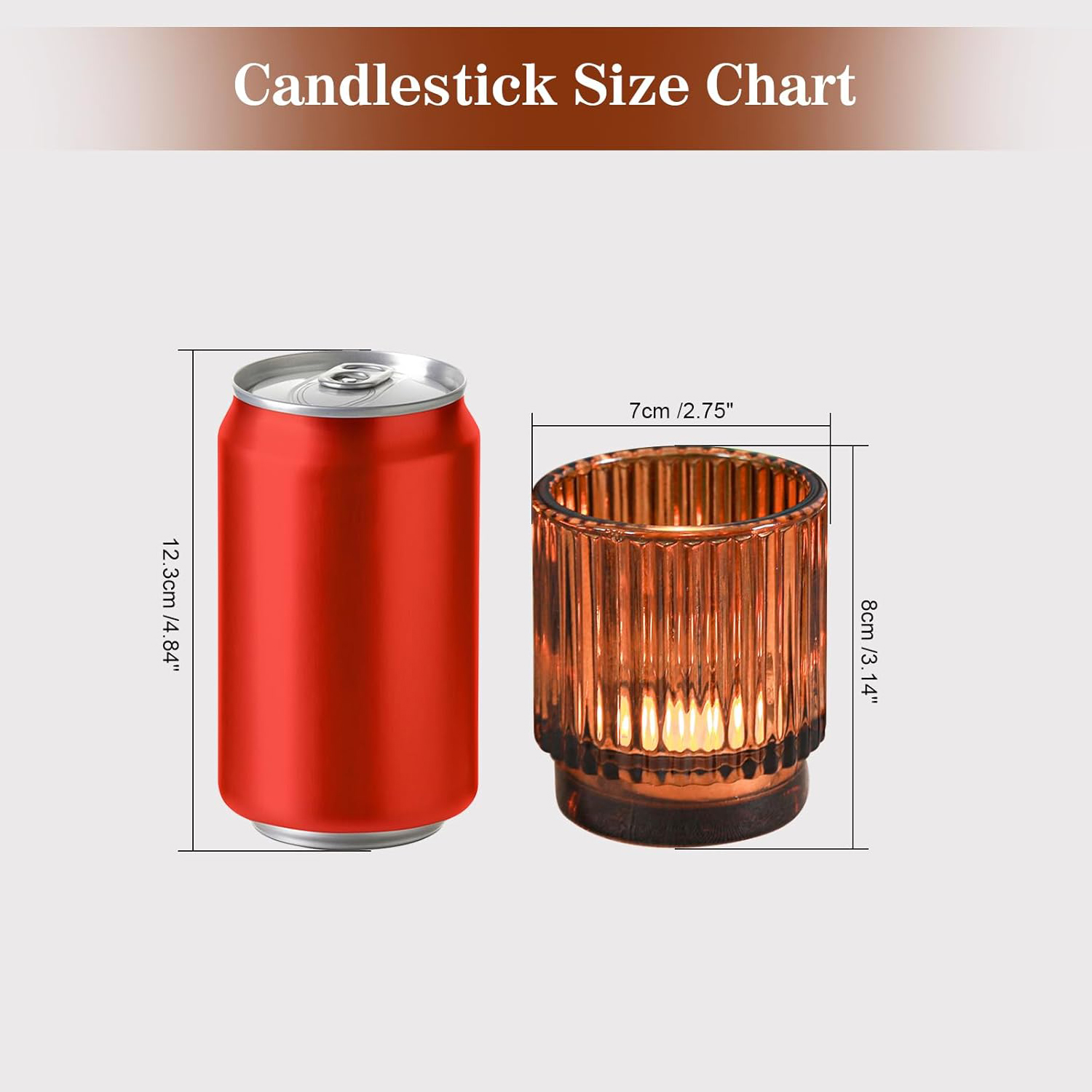 Vintage Ribbed Amber Glass Tea - Candle Zero reseña y precio