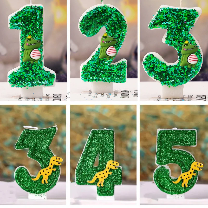 Dinosaur Birthday Candles Numb - Candle Supplies Beeswax reseña y precio
