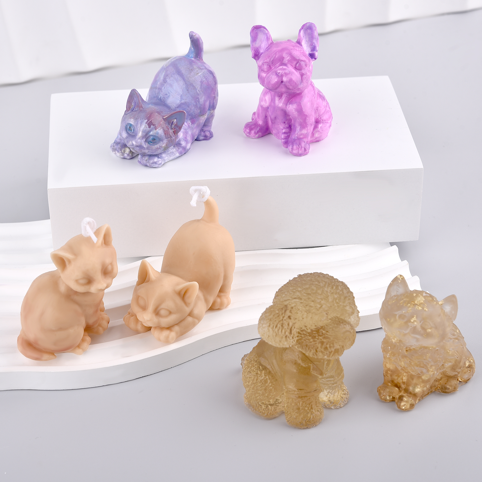 3D Dogs Cats Silicone Mold For - Candle Supplies To Make Candles reseña y precio