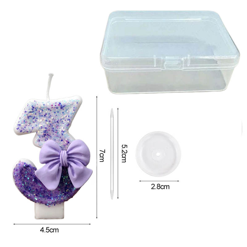 Creative Glitter Gradual Purpl - Candle Supplies In reseña y precio