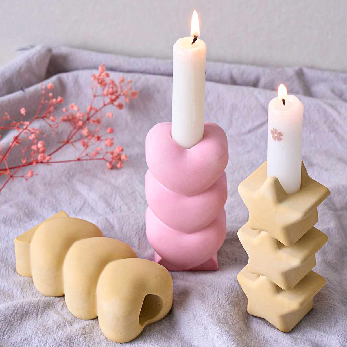 Three Connected Star Heart Can - Candle Quotes reseña y precio