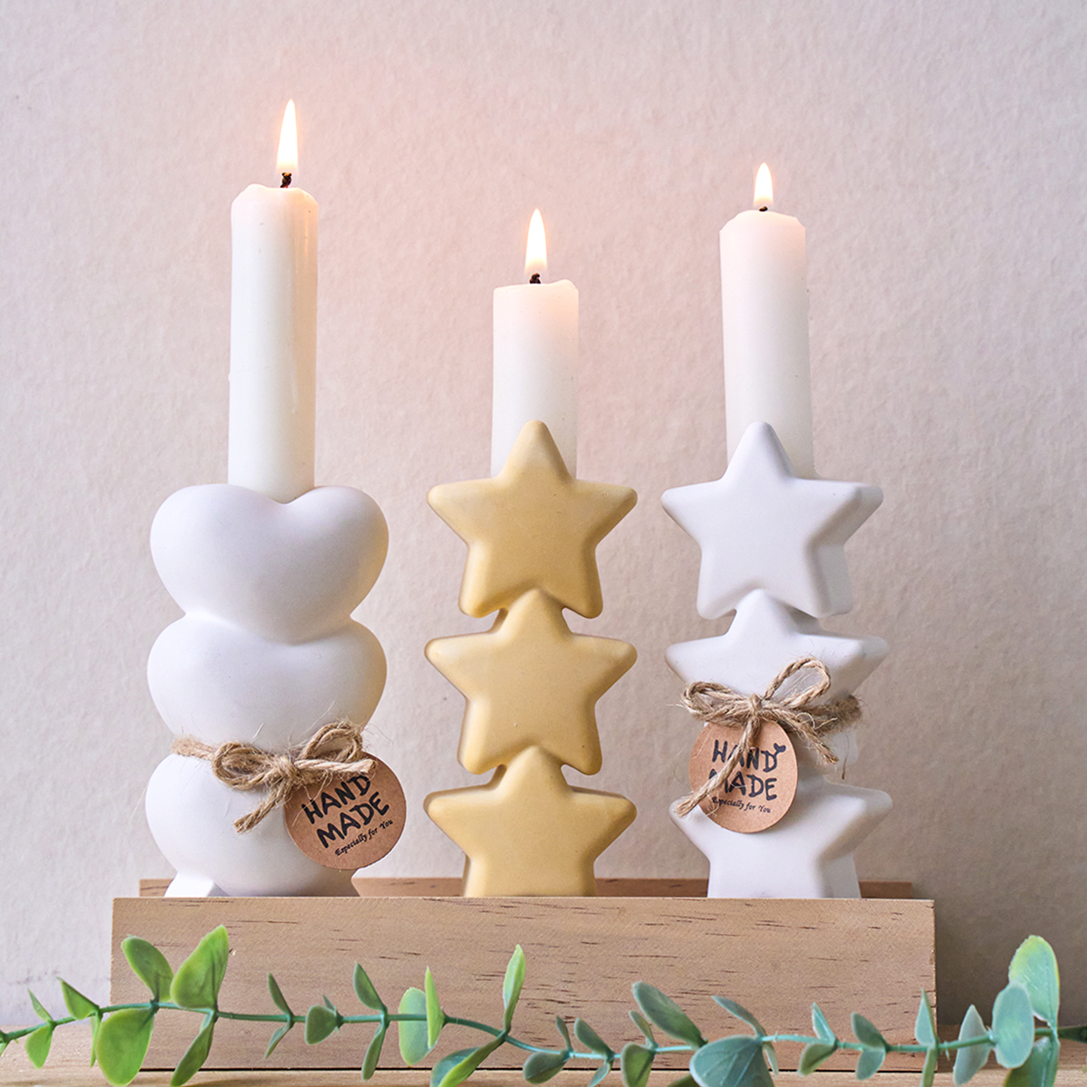 Three Connected Star Heart Can - Candle Quotes reseña y precio