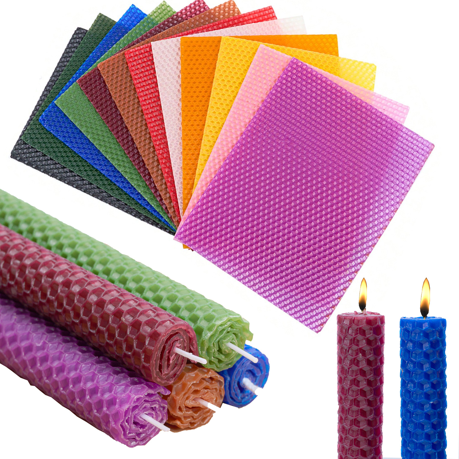 6 Pcs /15*20cm Beeswax Candle  - Candle Supplies Beeswax reseña y precio