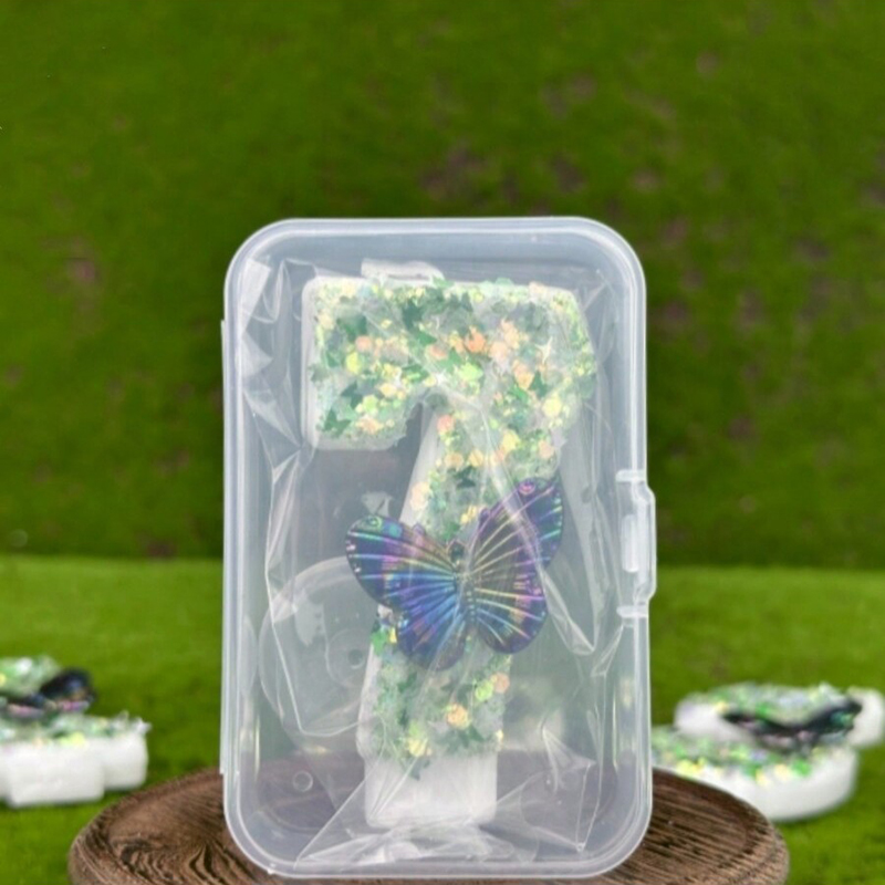1Pc Green Sequins Number 0-9 B - Candle Supplies In reseña y precio