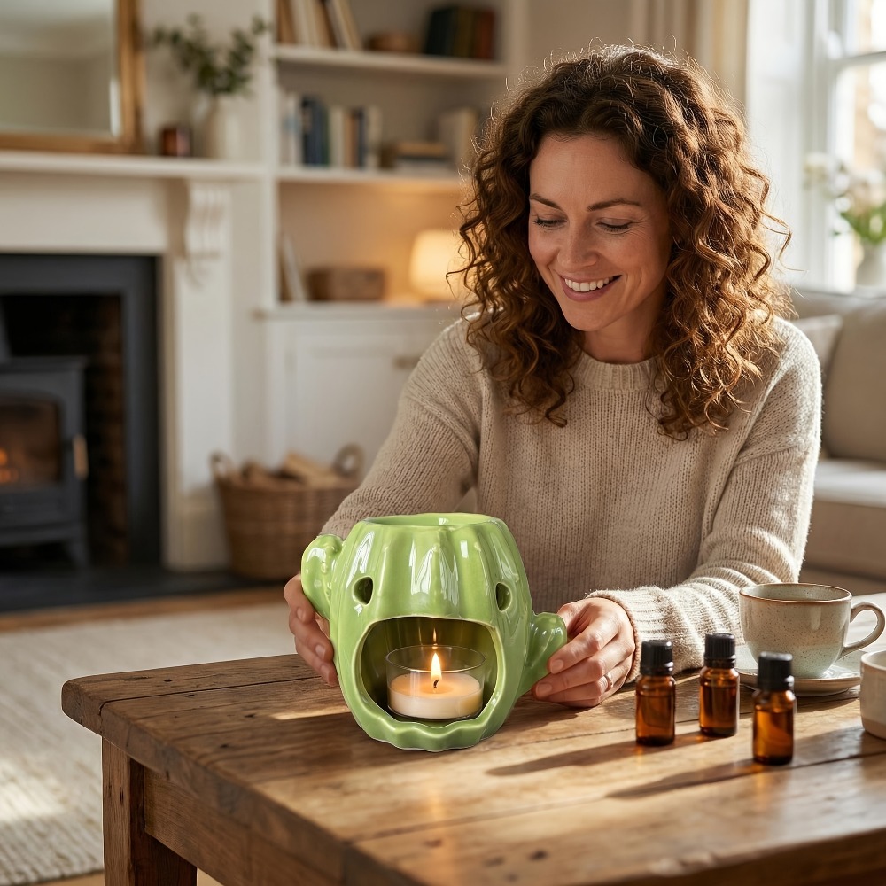 Cactus Shaped Ceramic Oil Burn - Candle Zero reseña y precio