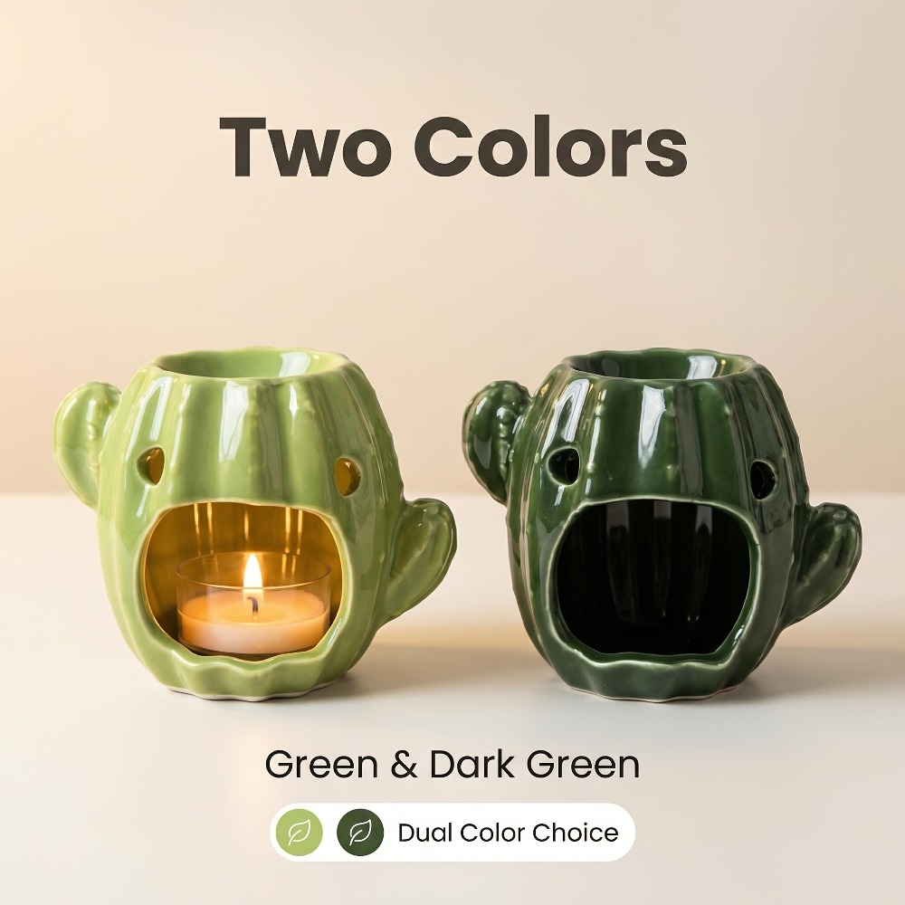 Cactus Shaped Ceramic Oil Burn - Candle Zero reseña y precio