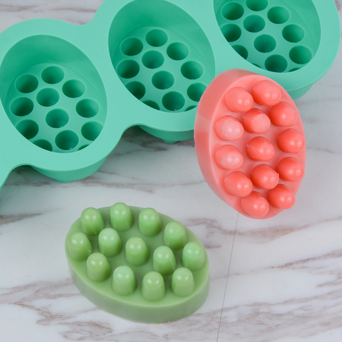 4 Hole Oval Massage Soap Silic - Candle Making Supplies For Beginners reseña y precio