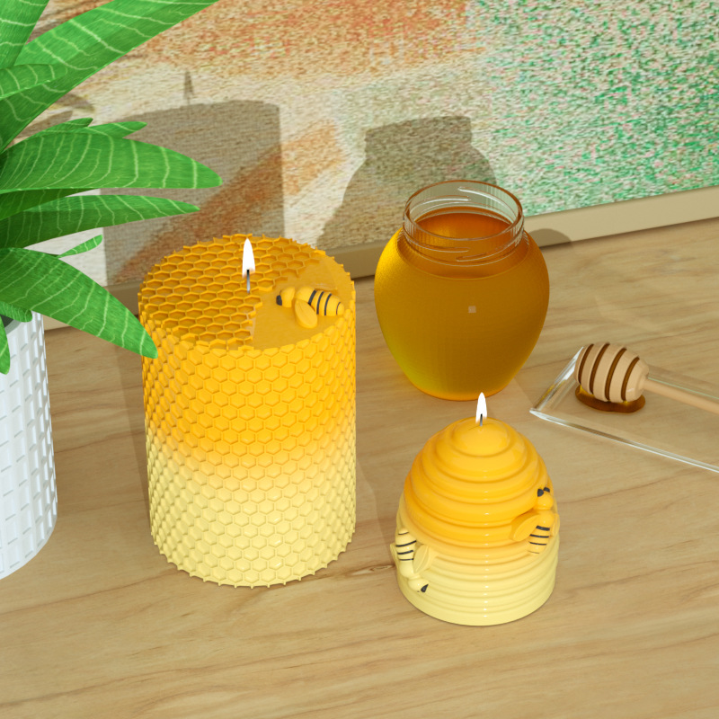 Candle Silicone Mold 3D Bee Ho - Candle Supplies Beeswax reseña y precio