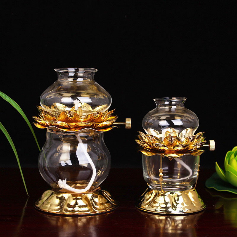 Golden Oil Lamp For Buddhist W - Candle Zero reseña y precio