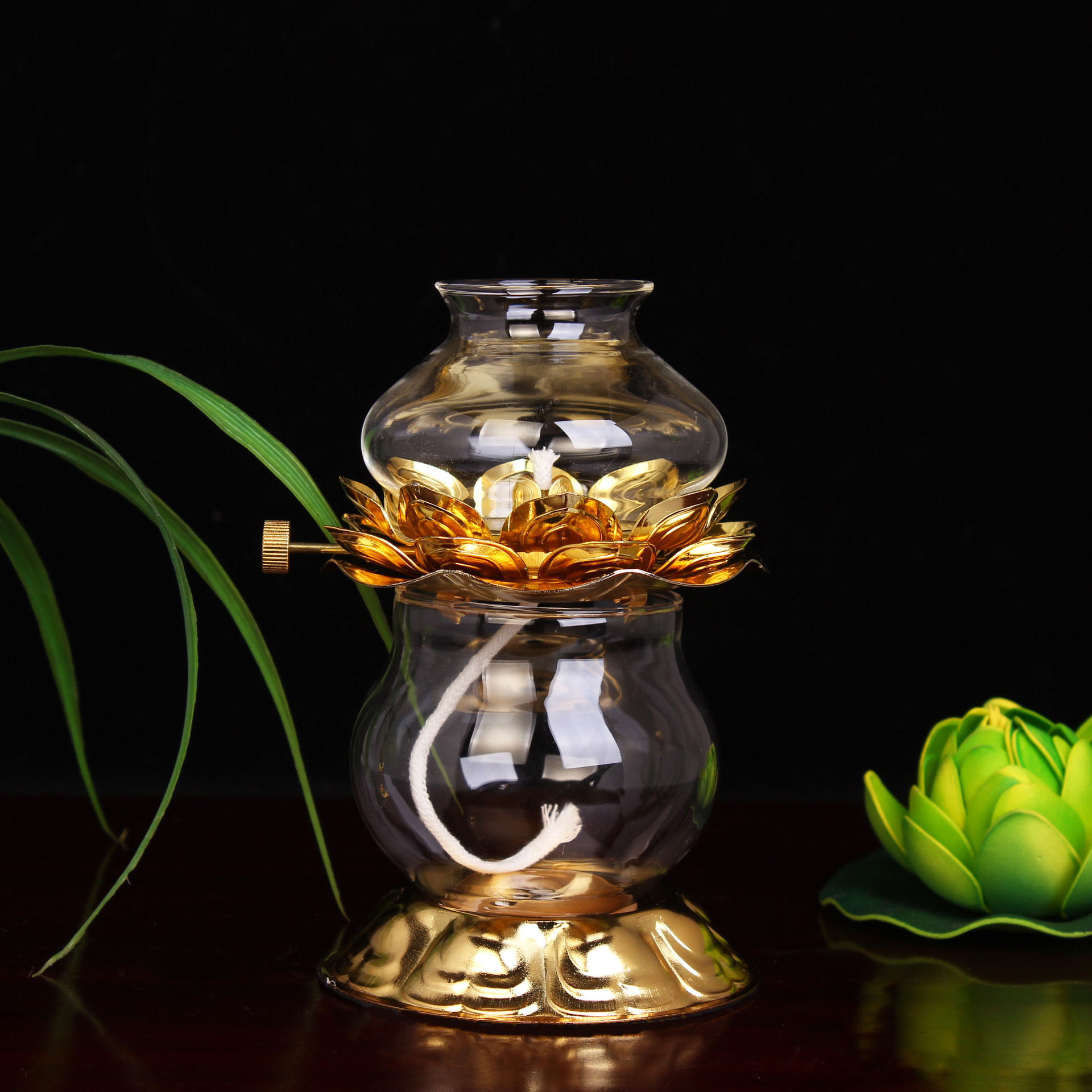 Golden Oil Lamp For Buddhist W - Candle Zero reseña y precio