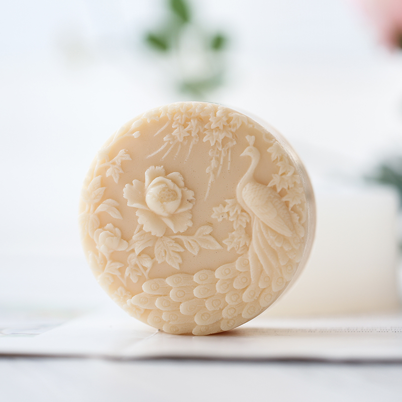 Peacock Flower Pattern Silicon - Candle Making Supplies For Beginners reseña y precio