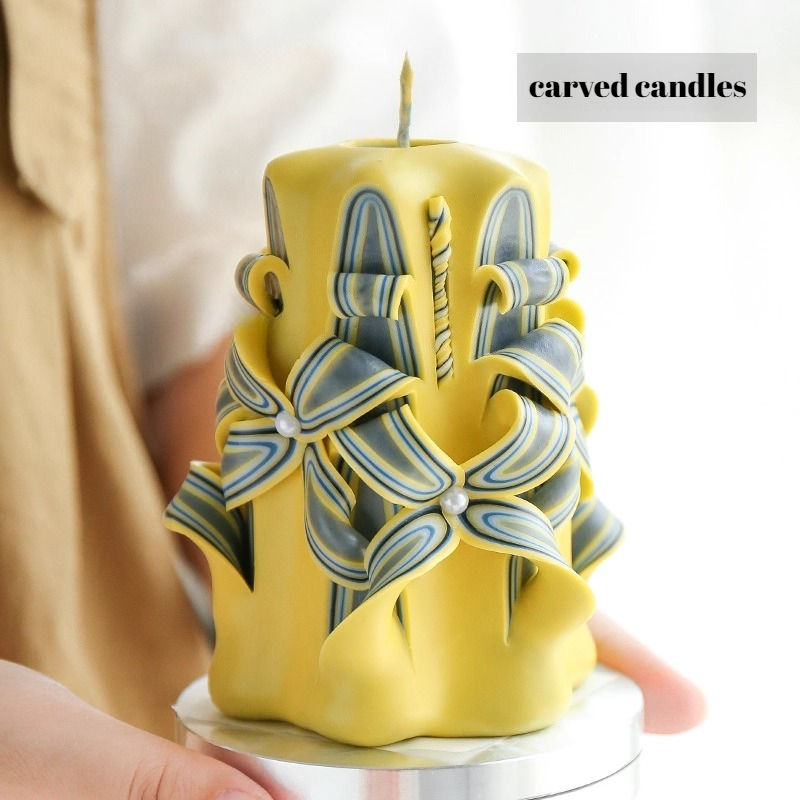 1KG Carved Scented Candle Raw  - Candle Supplies Beeswax reseña y precio