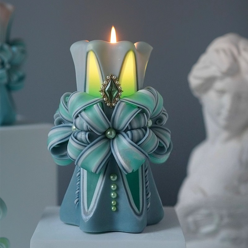 1KG Carved Scented Candle Raw  - Candle Supplies Beeswax reseña y precio