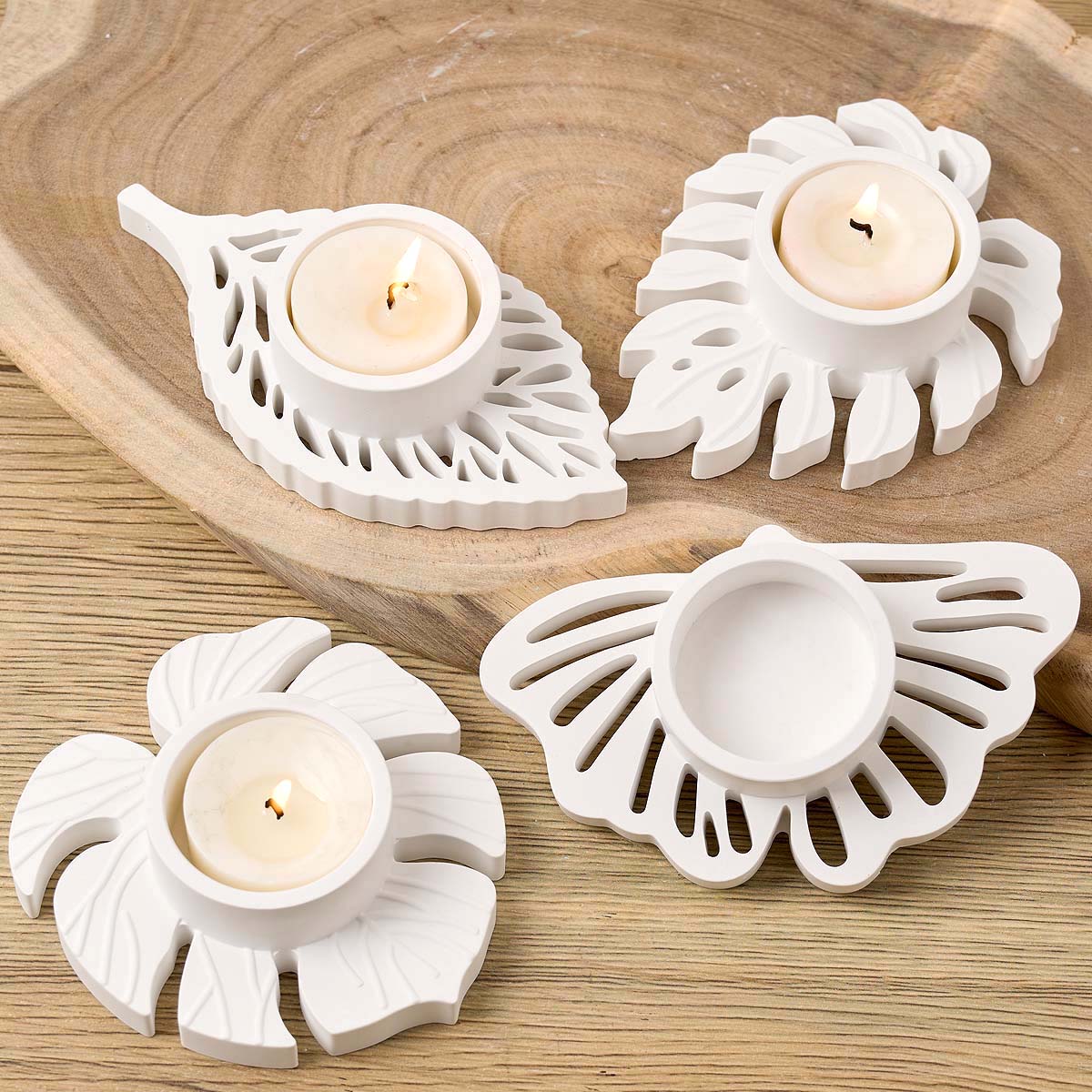 Leaves Candlestick Silicone Mo - Candle Quotes reseña y precio