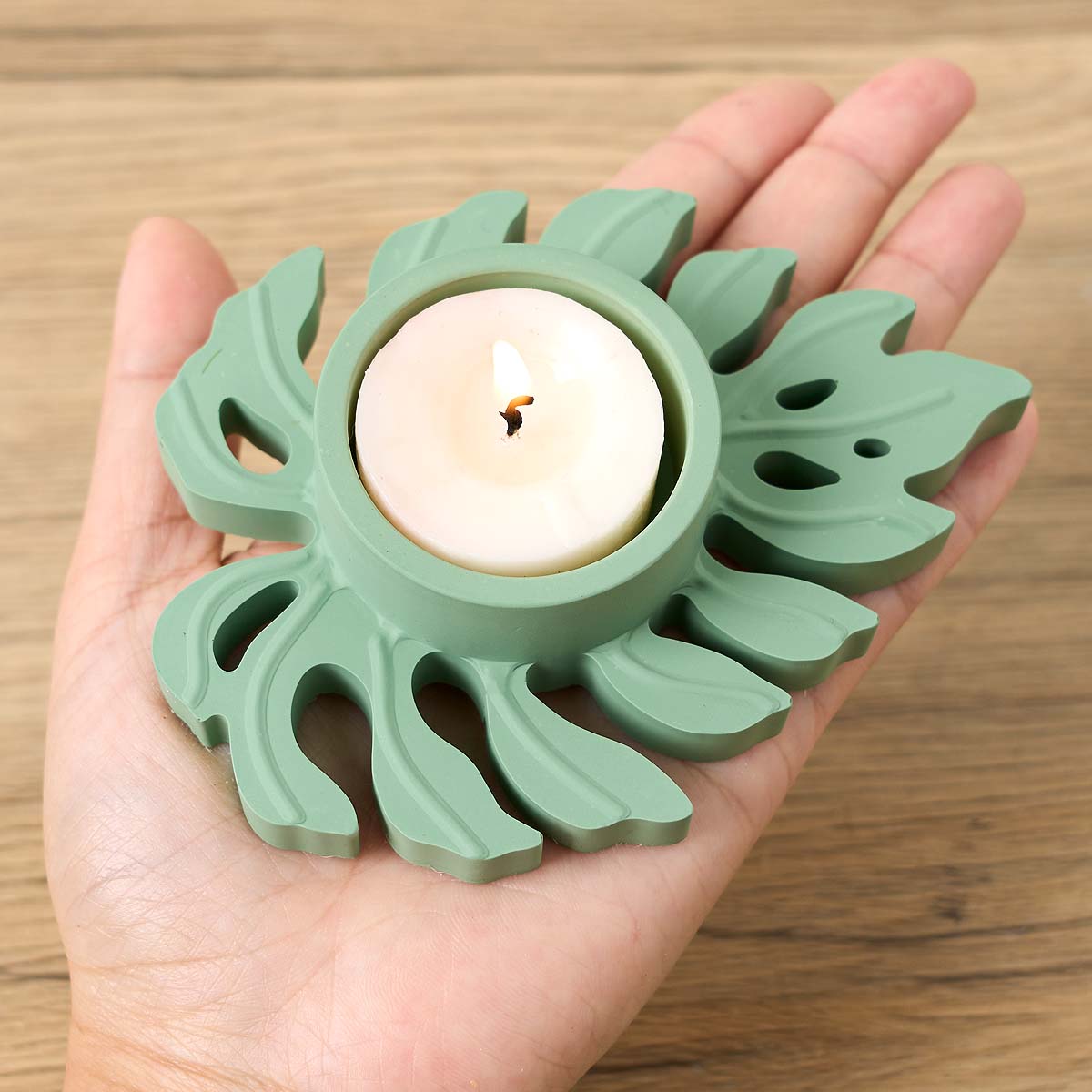 Leaves Candlestick Silicone Mo - Candle Quotes reseña y precio
